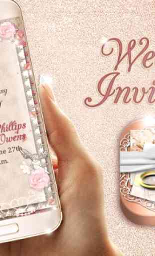 Carte Invitation Mariage Carte De Mariage Élégant 1