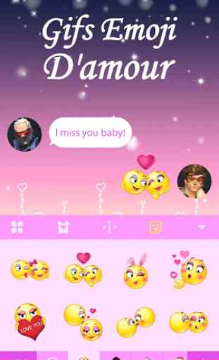 Clavier d'amour emoji 3