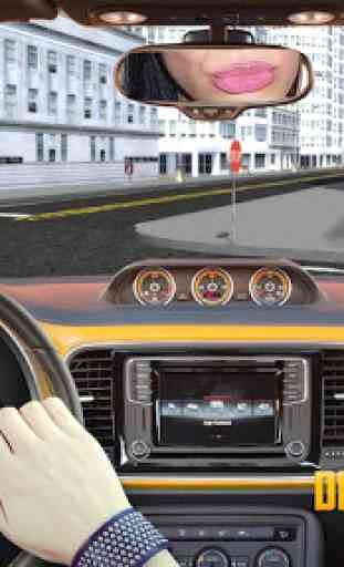 Conduire Blonde en voiture 3D City Simulator 2