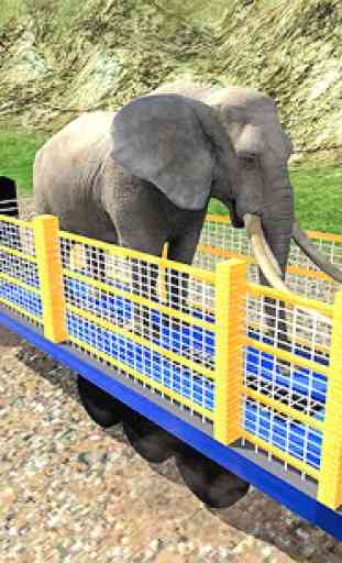 conduite camion 3D transporteur zoo animal sauvage 3