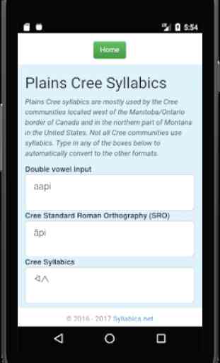Cree Syllabics 2