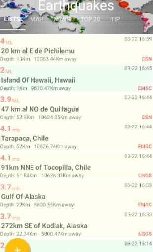 Earthquake Track - Realtime alerts 1