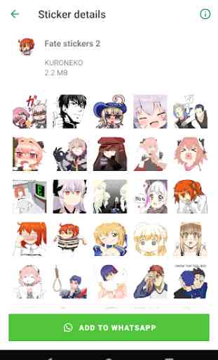 Fate Stickers for WhatsApp 3