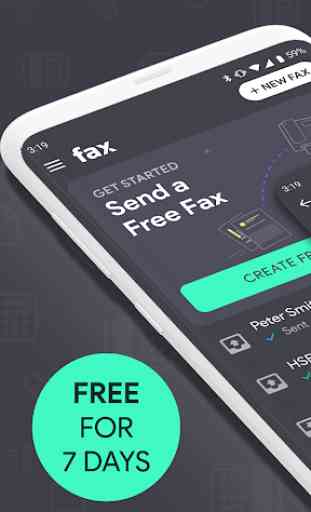 Fax App: Send fax from phone, receive fax document 1