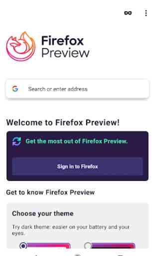 Firefox Preview Nightly 1