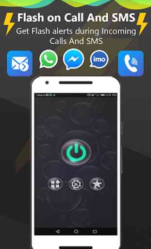 Flash on call and sms, flashlight alerts & notify 1