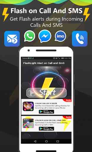 Flash on call and sms, flashlight alerts & notify 2