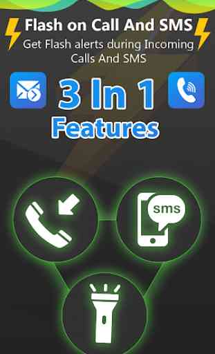 Flash on call and sms, flashlight alerts & notify 3