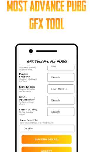 GFX Tool PUBG  (Advance FPS Settings + No Ban) 1