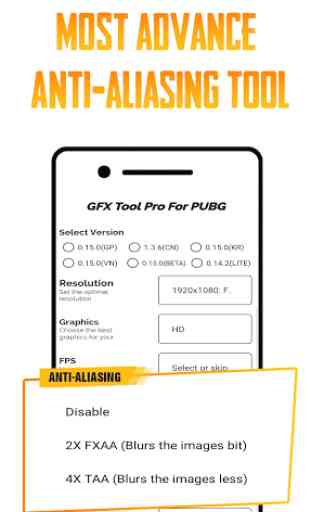 GFX Tool PUBG  (Advance FPS Settings + No Ban) 4
