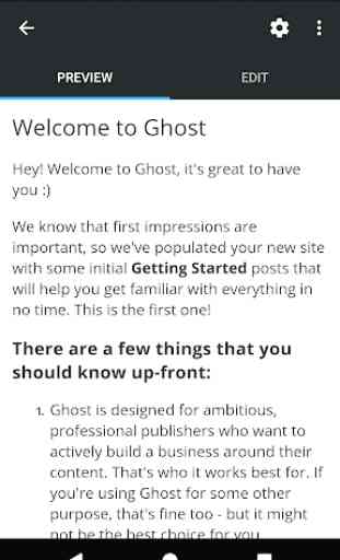 Ghost - Professional Blogging 2
