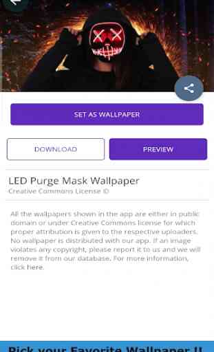 HD LED Purge Mask Wallpaper 2