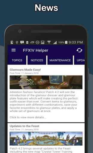 Helper Tool for FFXIV - News, Character, Server 1
