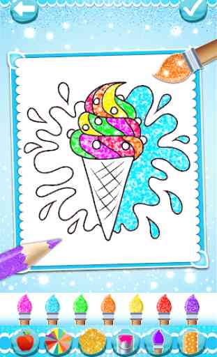 jeu de coloriage de la crème glacée 4