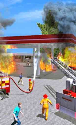 jeu de conduite de camion de pompiers 2019 - Fire 1