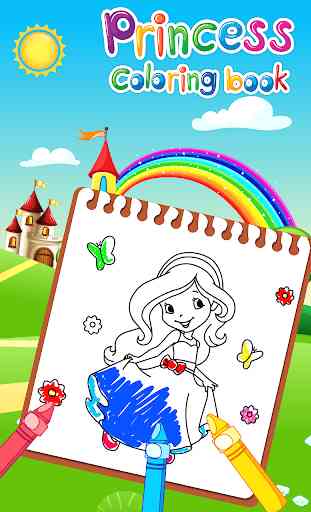 Livre de coloriage princesse pour les filles. 1