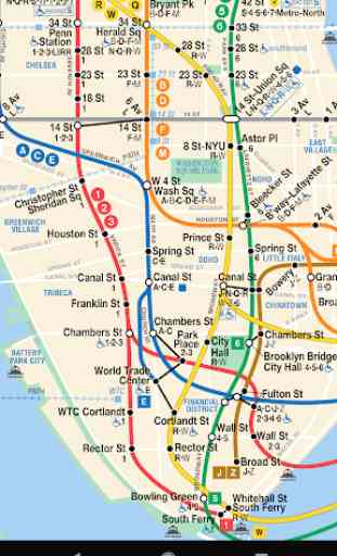 Map of NYC Subway - Offline MTA 1