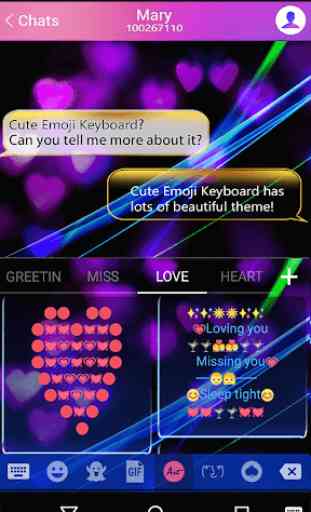 Neon Dream Emoji Keyboard 4