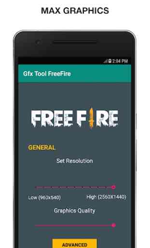 Outil GFX pour FreeFire - Correction du retard 1