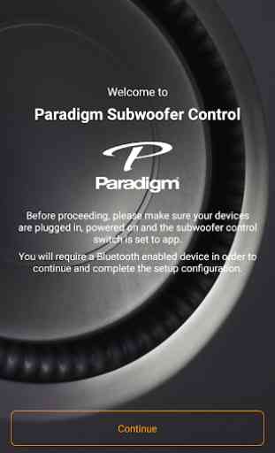 Paradigm Subwoofer Control 2