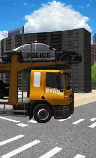 Police Games Car Transport Truck 3D 4