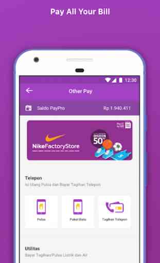 Pulsa Recharge, PLN, Pay by QR & Money Transfer 2