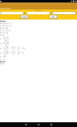 Quadratic equation 3