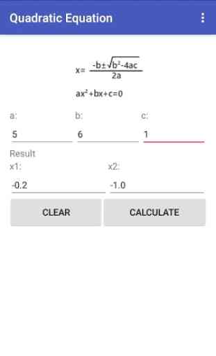 Quadratic Equation Calculator 2