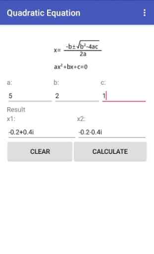 Quadratic Equation Calculator 4