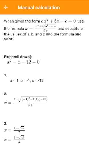 Quadratic equation solver 3
