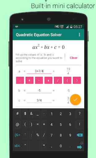 Quadratic Equation Solver PRO 4