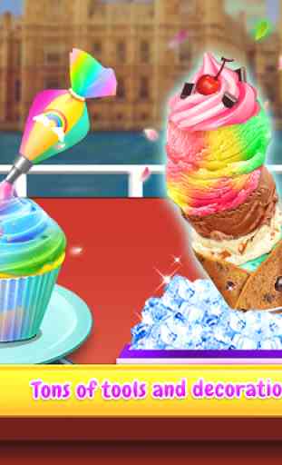 Rainbow Unicorn Ice Cream Food Maker Cooking Games 2