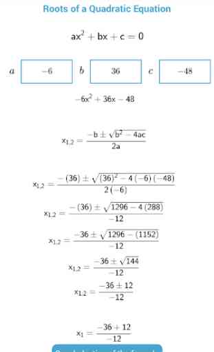 Roots of a Quadratic Equation 3