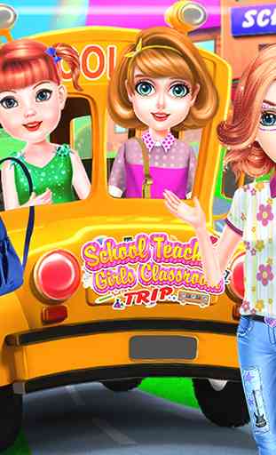School Teacher Girls Classroom Trip-Kids Games 4