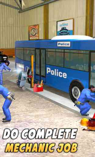 Service de police lavage de voiture Station-esence 4
