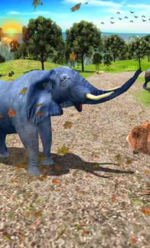 Simulateur de famille d'éléphant sauvage 2