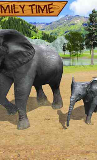 Simulateur de famille d'éléphant sauvage 4