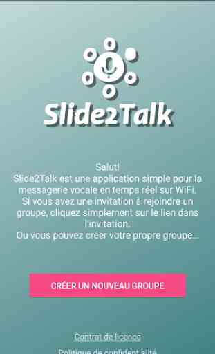Slide2Talk: talkie-walkie WiFi / intercom 1