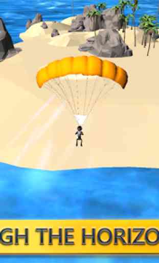 Stickman 3D: parachutisme 1