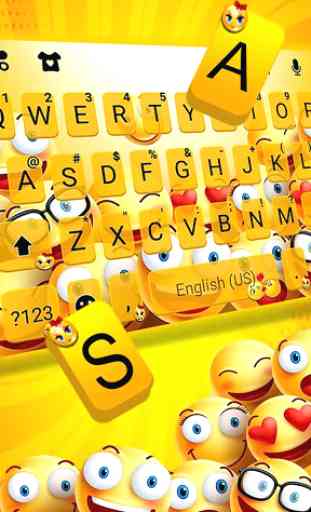 Thème de clavier Love Emoji Party 2