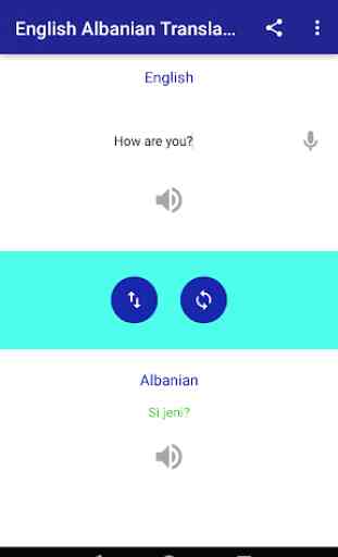 Translate English to Albanian 1