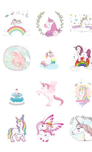 Unicorn stickers 2020 for Whatsapp 1