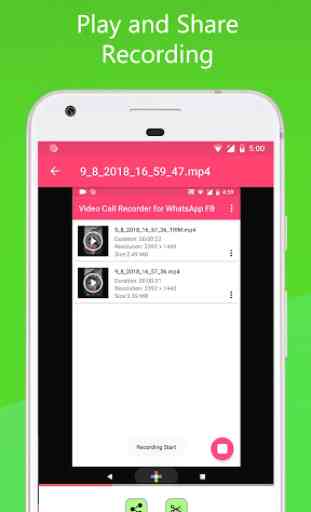 Video Call Recorder for WhatsApp FB 4