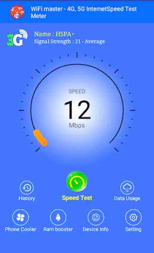 WiFi master - Testeur de vitesse Internet 4G, 5G 2