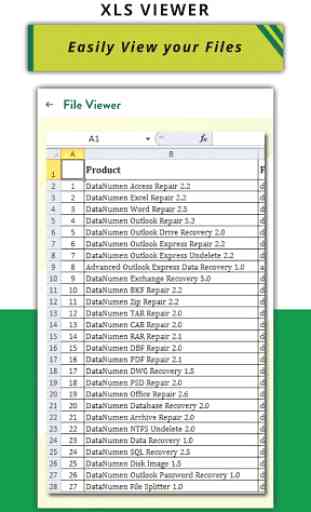 Xlsx File Reader with Xls Viewer 3