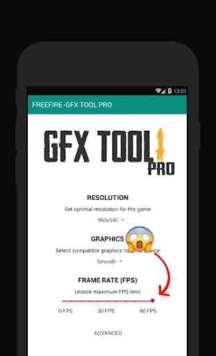 60 FPS Booster - GFX Tool PRO FOR FREE FIRE (FREE) 1