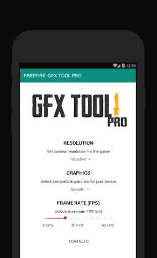 60 FPS Booster - GFX Tool PRO FOR FREE FIRE (FREE) 2