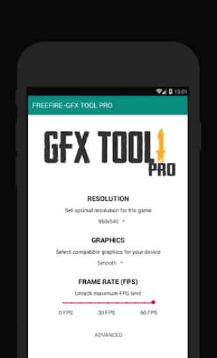 60 FPS Booster - GFX Tool PRO FOR FREE FIRE (FREE) 3