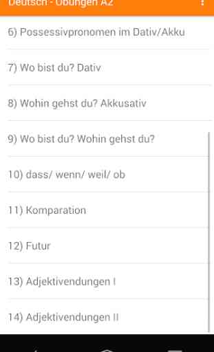 Apprendre l'allemand Grammaire allemande A2 Test 2