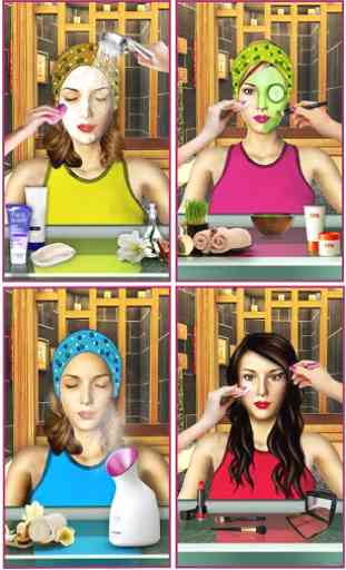 Beauté salon spa 3D maquillage Coupe cheveux Jeux 4